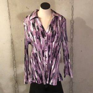 Purple and black dress shirt